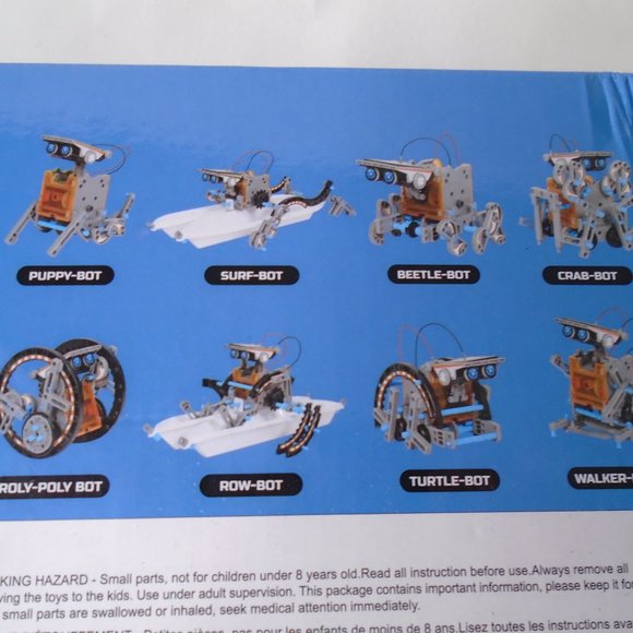 Sillbird Solar Robot Creation Kit -190 Pieces Make 12 Different Robots - Picture 6 of 8